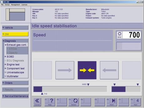 Hold RPM in the idle bandwidth